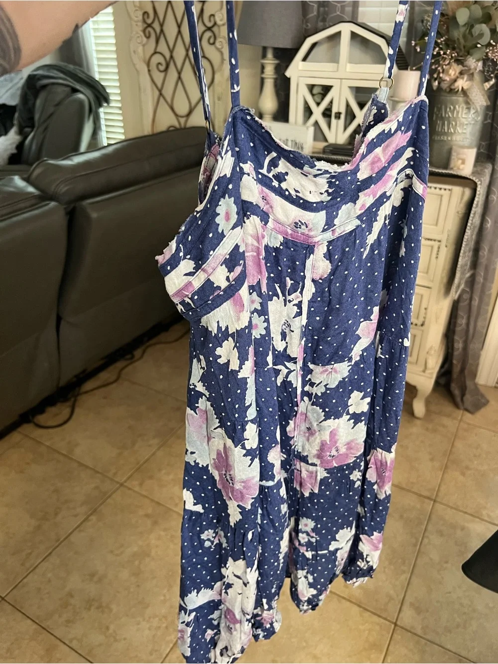 Free People Crush & Blush Romper | Size S | Deep Sea Combo